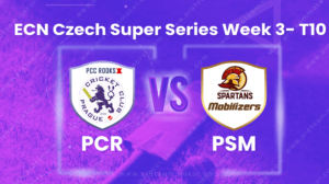 PCR vs PCM | Match 1,ECN Czech Super Series T10 | Dream11 Today Match Prediction and Players Records