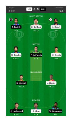 LKN vs BLR Dream11 Prediction, Players Stats, Record, Dream11 Team, Playing 11 and Pitch Report — Match 31, Indian Premier League T20 2022