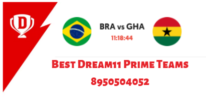 BRA vs GHA Dream11 Prediction