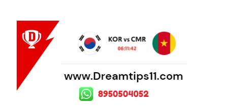 Korea Republic Vs Cameroon Dream11 Fantasy Soccer Today Match Prediction Team